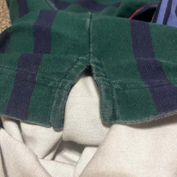 Vintage Nautica Sz Large Rugby Color block Polo Shirt Long Sleeve - Picture 7 of 10